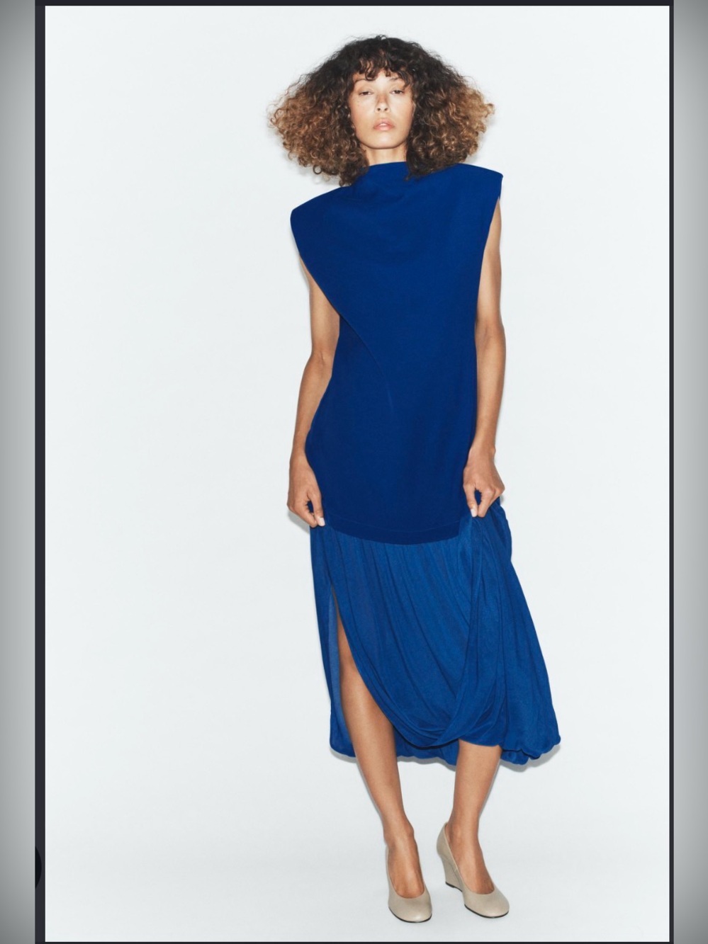 Zara combination maxi dress